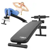 TREX SPORT TX-050B Sit Up Bank klappbar | Schrägbank | Bauchtrainer & Rückentrainer für zuhause