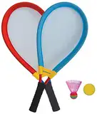 Schildkröt Giant Racket Set, Jumbo-Federball, zwei überdimensionale Badminton Schläger XL mit einem elastischen Netz, einen Soft-Ball sowie einen bunten Federball, 970150