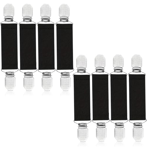 Pack of 8 Clips für Kleidung, Cinch Clip Unisex Waist Clip Flexibel Kleider Clip Dehnbar bis 22cm Cardigan Clip Pullover Clips mit Silikonpolsterung Verschlüsse für Jacken Scarf Shirt