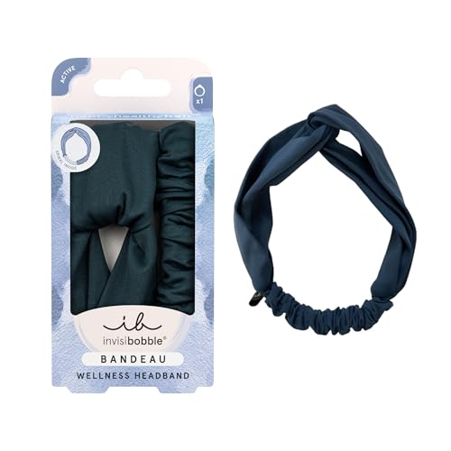 invisibobble BANDEAU Azure Stirnband I Elegantes Haarband mit HairLoveTech | Stil & Schutz für jeden Tag | Vielseitiges Accessoire für gesundes Haar | Komfortabel für jede Kopfgröße