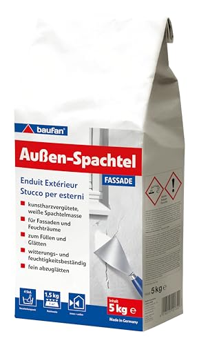 Baufan Außen Spachtel, auf Zementbasis, 5kg