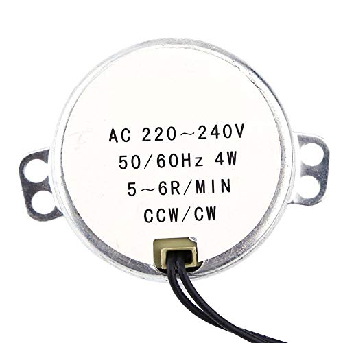 AC 220-240V Synchronmotoren, Turntable Motor Elektromotor, 4W CW/CCW (0,8-1 U/min)(5-6RPM)