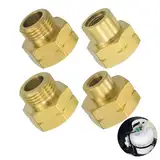 4 Stück Europa Füllset für Gasflasche, Gasflaschen Adapter-Set, Gasflaschenadapter Gasflaschen Adapter Set Europa Gasflaschen Adapter zum Befüllen Deutscher Gasflaschen im Ausland, Messing (Nr D1-D4)