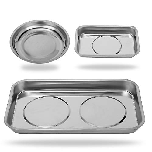 Magnetische Werkzeugschalen-3 Stücke, Edelstahl Magnetschale, Halten von Werkzeug, Schrauben, Bohrer und Nägel. Hochleistungsmagnet, Verdicktes Werkzeugschale