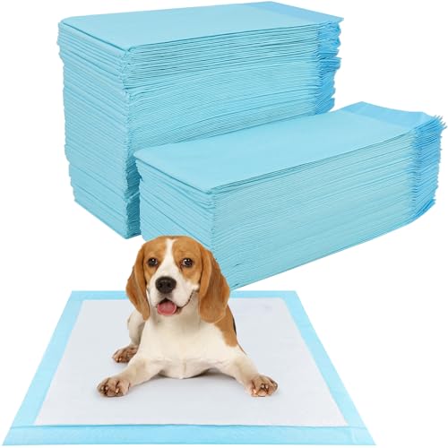 YSWOVUO 100 Stück Trainingspads für Hunde und Welpen, 60 x 60cm Welpen Unterlagen, Inkontinenzunterlage Einweg für Hunde, Welpenunterlagen Auslaufsicheres 5-lagiges Design, Urin Unterlage Hund