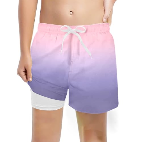Generisch Kurze Jogginghose Kurze Hosen für Jungen Sommer Casual Shorts Einfarbig Shorts Boys Leichte Sommerhose Dünne Freizeitshorts Hose Kinder 5-14 Jahre