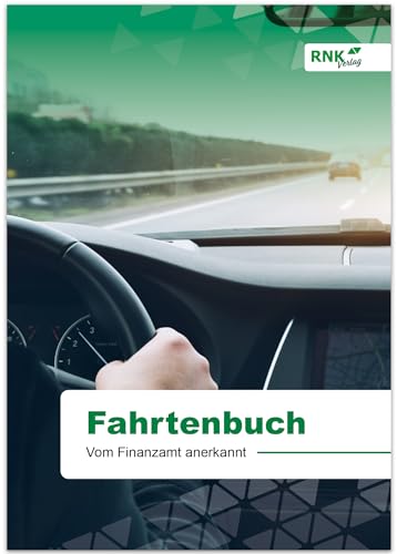 RNKVERLAG 3120 - Fahrtenbuch PKW in DIN A5 mit Tipps und Hinweisen, für Hybrid- und Elektrofahrzeuge geeignet, vom Finanzamt anerkannt, 1 Stück