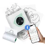 Bisofice L8 Mini Drucker, Mini Fotodrucker Für Smartphone, Mobiler Fotodrucker, Mini Fotodrucker Thermodrucker Für Foto, Lernhilfe, Journal, Notizen, Liste, Meno, Kompatibel Mit Android,iOS