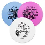 Guru Disc Golf Starter Set, 3 Frisbee-Scheiben für Jede Entfernung, Funsport im Freien für Kinder und Erwachsene – Driver, Midrange, Putter