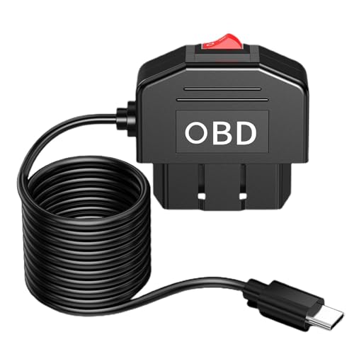 Dybnuhoc Dash Cam USB-Stromkabel, Dash Cam Hardwire Kit | Zwei Modi Auto-Dashcam-Ladegerät Dashcam USB-Festkabel-Kit - Platzsparendes Ladegerät für Dash-Kamera, Netzkabel, Autozubehör