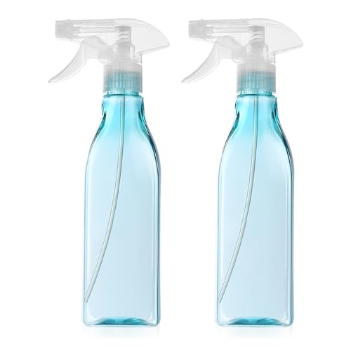 WUJIAQIU Sprühflaschen, 2 Stk 450ml Sprühflasche Pflanzen, Wassersprühflasche, Kunststoff Zerstäuber Sprühflaschen, Leere Nachfüllbare Blumensprüher für Blumen, Garten, Haare Friseur