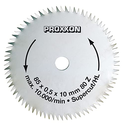 Proxxon 28731 Kreissägeblatt SuperCut 80 Zähne Ø85mm Bohrung Ø10mm