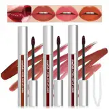 3 Farben Peel off Lip Liner Tattoo, Peel off Lip Stain Tattoo Mit Mattem Finish, Mit Vitamin E Infundiert, Tattoo Lippenstift Langlebig Plump Lippenkonturenstifte Geschenk Für Frauen