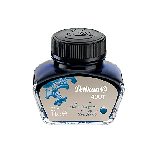 Pelikan 301028 Tintenglas Tinte 4001, 30 ml, 1 Stück, blau/schwarz