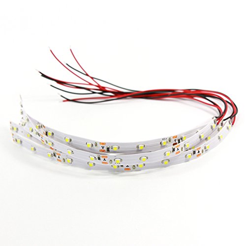 Evemodel 5 Stk. 3528 SMD LED Modell Hausbeleuchtung warmweiss mit Kabel 20cm 9-18 V DD08WM-5N-EU