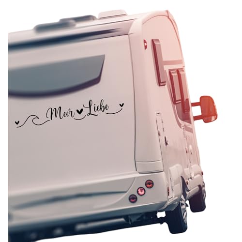 Aufkleber Wohnwagen Wohnmobil Meer Liebe Sticker Camper Camping