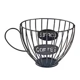 Fenteer Kaffee Kapselhalter, Kaffee Pod Halter Kaffee Kapsel Lagerung Korb Kaffee Pod Organizer Halter Speichern Raum für Home Cafe Hotel Bar