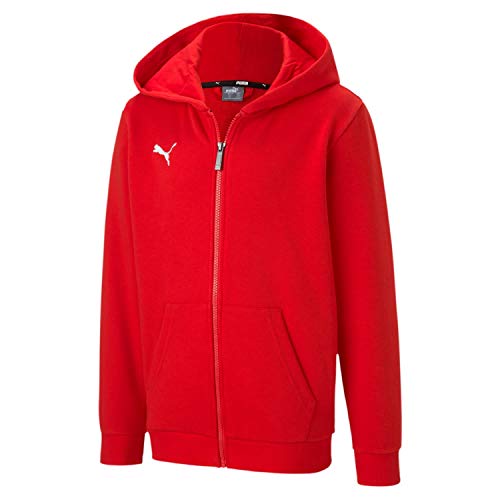 PUMA Jungen teamGOAL 23 Casuals Hooded Jacket Jr Trainingsjacke, Red, 176