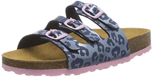 Lico Mädchen Bioline Kids Pantoletten, Blau/ Rosa, 37 EU