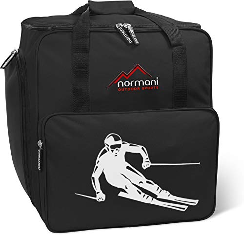 normani Skischuhtasche mit separatem Helmfach und Rucksackfunktion Alpine DEPO Farbe Dunkelschwarz
