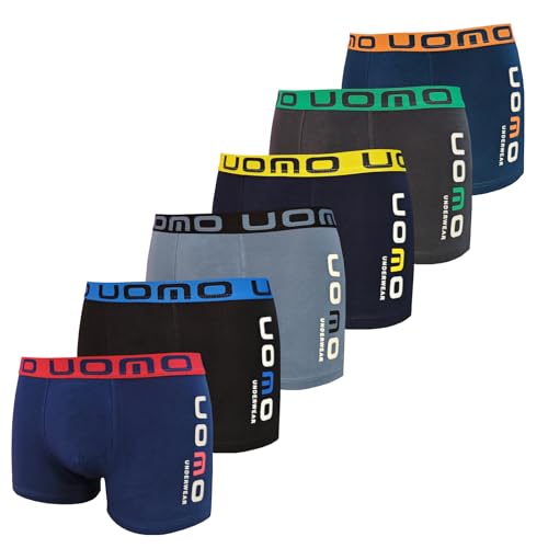 6er Pack Jungen Boxershorts Unterhose aus Baumwolle Größen 158-164 (158, 164, 6er Pack Farbmix 1)