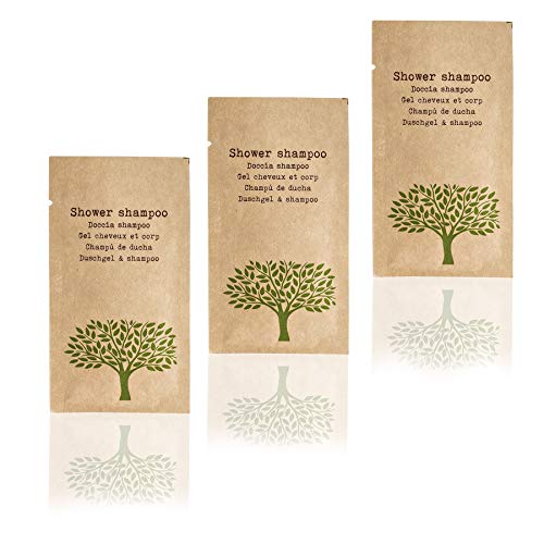 Duschgel&Shampoo 2in1 Sachet 10 ml 1000 Stück Nature Hotelbedarf