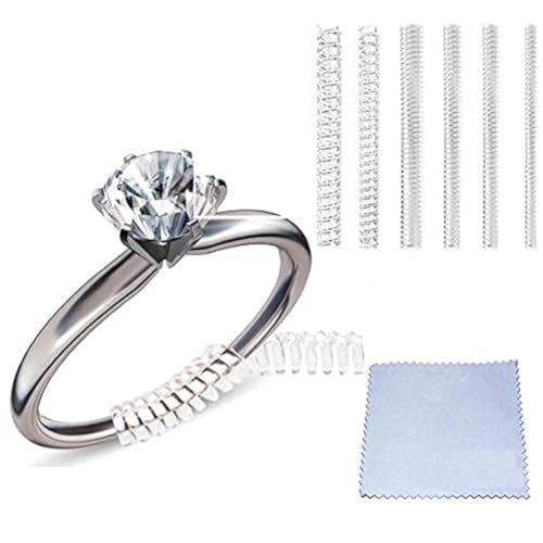 Eiito Ring Verkleinern (Set Von 4 Größen) Ringverkleinerer, Ringverkleinerer Unsichtbar Ringeinlage zum Verkleinern (1.2mm/2mm/3mm/4mm)