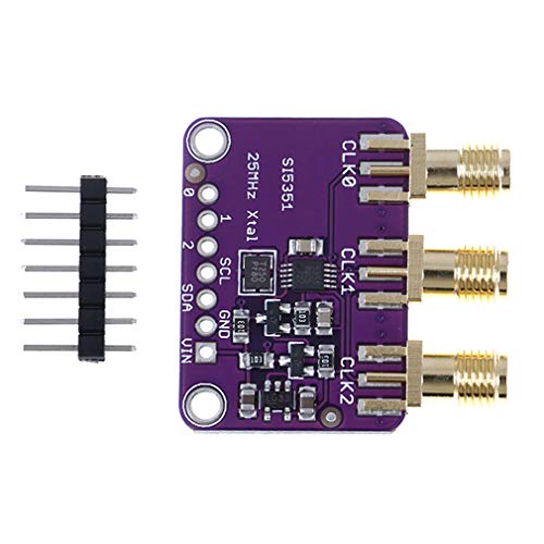 Hailege Si5351A I2C 25MHZ I2C Hochfrequenz-Signalgenerator Breakout-Board Rechteckwellen-Frequenzgenerator Signalgenerator 8KHz bis 160MHz 3-5VDC für Arduino