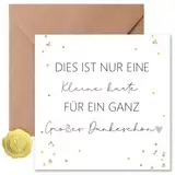 Sugeru Dankeskarten - Drücke Meinen Aufrichtigen Dank aus - Danke Karte mit Extra Großem Text - Danke,Karte Danke für die Person, der Sie am Meisten Danken Möchten für Freunde, Kollegen, Lehrer (II)