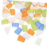 Veemoon 1Satz Buntglas Mosaikfliesen Farbige Glasstücke für DIY Handwerk Langlebig Dekoration von Zuhause Kirchen und Bastelmaterialien für Einzigartige