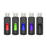 USB Stick 64GB 5er Pack, Vansuny USB 2.0 Speicherstick Slide Einziehbare 5 Stück)