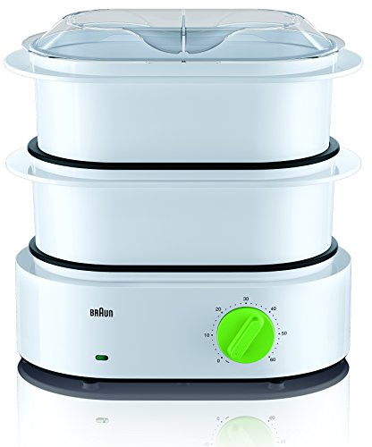 Braun Household Tribute Collection FS 3000 Dampfgarer (850 W) weiß/grün