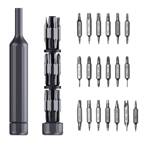 Bofanze 39 in 1 Tragbares feinmechaniker werkzeug set Aluminium Feinmechaniker Schraubendreher Set mit 18 Bohrer für die Reparatur von Computern, Mobiltelefonen und anderen Alltagsgeräten