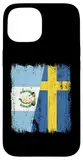 Guatemala Schweden Halbflagge Guatemaltekische schwedische Wurzeln Hülle für iPhone 15