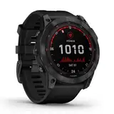 Garmin fenix 7X Solar – robuste GPS-Multisport-Smartwatch mit 1,4“ Display, Ladelinse, Touch-/Tastenbedienung, TOPO-Karten, 60 Sport-Apps, Garmin Music, Garmin Pay. Bis zu 37 Tage Akkulaufzeit