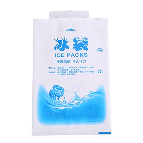 10 Stück Wiederverwendbare Gel Ice Pack, PE Food Grade Eisbeutel für Kaltes Essen gefroren Meeresfrüchte Kaltes, Medicals Kühlung Eisbeutel(200ml)