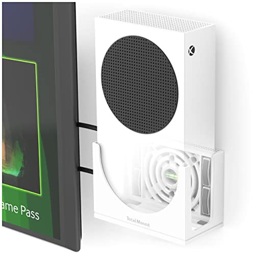 TotalMount Wandhalterung für Xbox Series S mit Wasserwaage und Hitze Management Konsolen Halterung für Wandmontage, 0317