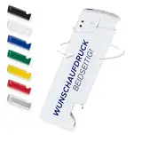 #teamludorf 100 Stück weiße Feuerzeuge mit Flaschenöffner - Nachfüllbar, robust, personalisierbar mit UV-Druck - Ideal für Hochzeiten, Feiern, Werbegeschenke & Outdoor-Aktivitäten