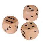 Holzwürfel Groß - Großer Würfel - Spielwürfel Groß-30mm - Hölzerne Dice (3 Stück)