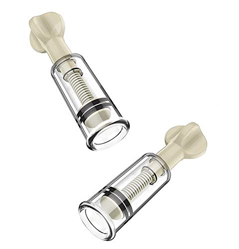 SXOVO Nippel Sucker Nippelsauger Brustwarzensauger für Frau Extra Stark Paar Set Transparent Klitoris Sauger 2 Stück (Klein Φ2CM)