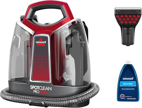 BISSELL SpotClean ProHeat | Teppichreiniger | Mehrflächen-Fleckenreiniger | Für Teppiche, Polster, Treppen und Auto | Enthält Formel und Zubehör | 330 W | 74 dB | 36988