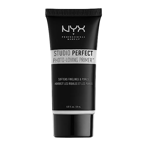 NYX Professional Makeup Studio Perfect Primer - Clear, Makeup Primer, Ebenmäßiger Teint, Vermindert feine Linien und Poren, Vegane Formel