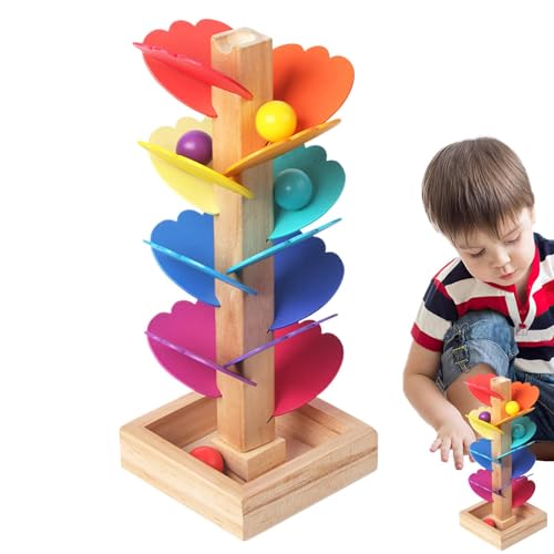 Musik-Baum-Spielzeug, Kugelbahn-Spiel für Kleinkinder – 15 Farben, Vorschule, Farberkennungsaktivität für Kinder, Kleinkinder, Kinder