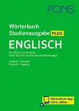 PONS Wörterbuch Studienausgabe Plus Englisch: Rund 315.000 Stichwörter und Wendungen. Englisch-Deutsch / Deutsch-Englisch + Wörterbuch-App