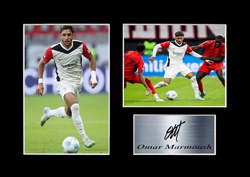 Foto-Poster Omar Marmoush Fußballspieler 2024 für Frankfurt Fußballfans