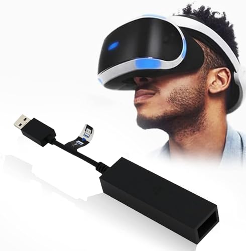 SPORWAY PS5 VR Adapter: VR Konverterkabel, USB Mini Adapterkabel PS4 VR auf PS5 Spielkonsole Konvertierungskabel mit PS4 Kamera zu PS5 Konsole, PS VR Spiel Adapter - VR Adapter Connector