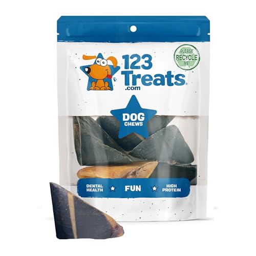 Hufe für Hunde | 100% natürliche Langlebig Dental Hundesnack aus Rindfleisch Huf | aus Free Range, Grass Fed Rind | ohne Zusatzstoffe, färben, und Chemikalien. Von 123 Treats