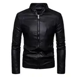 SRZYMJ Lederjacke Herren Schwarz Leder Übergangsjacke Fleecejacke Herren Windbreaker Herren Camouflage Warm Sweatshirt Herren Sweatjacke Rain Jacket Men 3XL Herren Fleeceshirt Sport