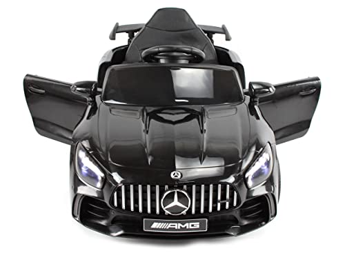 Playhouse Kinder Elektroauto Mercedes GTR, Eva Räder, Kinderauto Kinderfahrzeug (1.Schwarz)