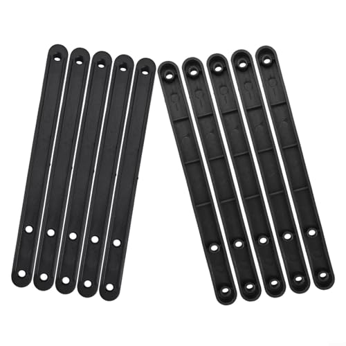 Schubladenschienen zum einfachen Austausch von defekten Schubladenschienen (schwarz, 180 mm), 10 Stück